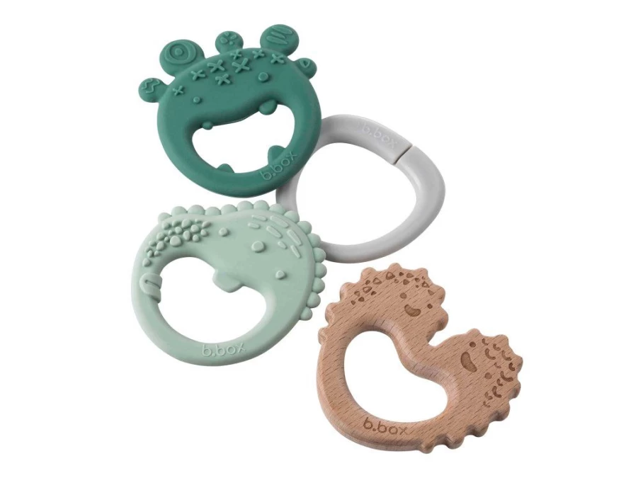 Utukutu Trio Teether Green - Sage | Toys